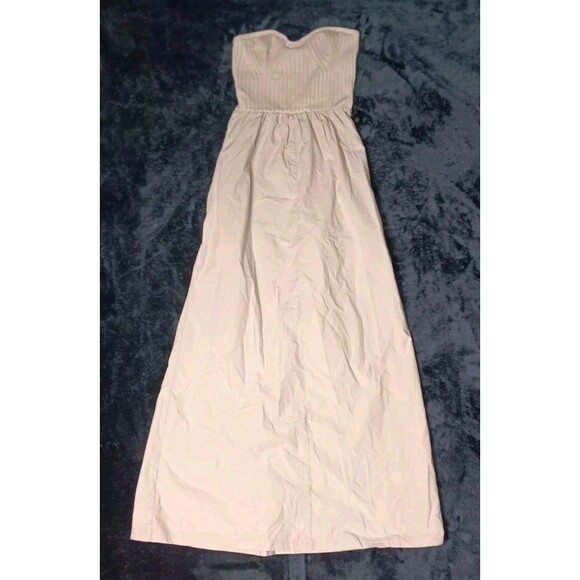 Universal Thread Dresses & Skirts - Universal Thread Ribbed Strapless Tube Maxi Dress XS Beige Sweetheart Boho